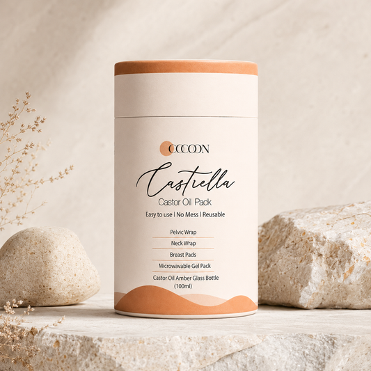 Castor Oil Rose Quartz Roller