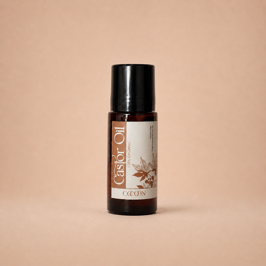 Castor Oil Rose Quartz Roller